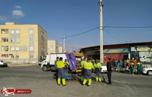 برگزاری رزمایش خدمت در محله اسلامی شهرک فدک شاهرود+ تصاویر