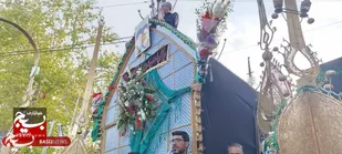 نخل&zwnj;گردانی شاهرود؛ ارثیه ۳۰۰ ساله عشق و اشک در یازدهم محرم +تصاویر