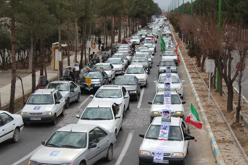 راهپیمایی پرشور شهرستان آران و بیدگل