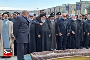 پدر شهیدان حجازی در حرم مطهر رضوی تشييع شد