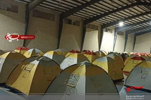 آماده سازی 250چادر برای اسکان آسیب دیده ها از بارندگی در روستای کمب چابهار