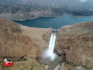 رهاسازی آب از سدمارون در مدت شش روز