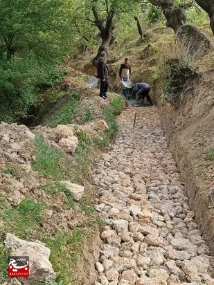 خدمت رسانی گروه های جهادی بسیج اردل