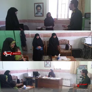 تقدیر از مدیر آموزشگاه انقلاب فرمهین توسط فرمانده حوزه بسیج دانش آموزی و مربیان طرح شهید &laquo;بهنام محمدی&raquo;