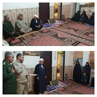 دیدار جانشین سپاه سلمان با خانواده شهید حجت&zwnj;الاسلام حسین عبدالهی در شهرستان دلگان