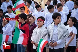 همخوانی سرودبیعت در مسجد جامع دامغان