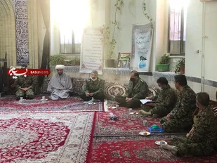 سرکشی فرمانده سپاه شاهرود از پایگاه بسیج شهید بهشتی+ تصاویر
