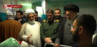 دیدار فرمانده سپاه فتح با مصدومان حادثه تروریستی در یاسوج (+ فیلم)