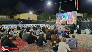 برگزاری مراسم عزاداری هیئت رزمندگان اسلام در ناحیه مقاومت بسیج نایین