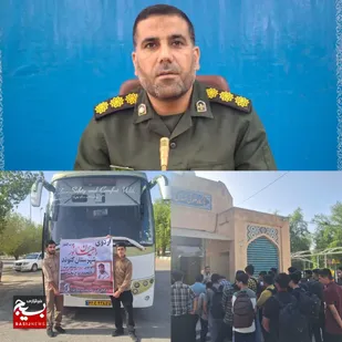 کاروان راهیان نور بسیجیان به مناطق عملیاتی کرمانشاه و کردستان اعزام شدند