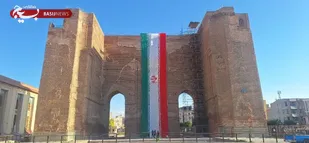 پرچم ایران بر فراز ارگ علیشاه تبریز به اهتزاز درآمد