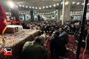 مراسم وداع با پیکر مطهر شهید امیر محمد زمانی در مریانج