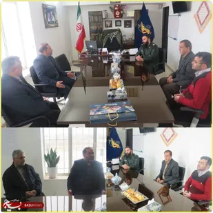 دیدار رئیس اداره ثبت اسناد و املاک پیشوا با فرمانده سپاه