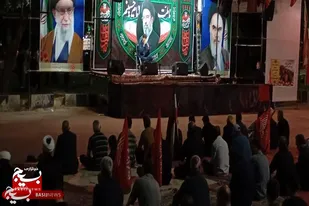 تجمع شبانه مردم رزن به یاد ۱۶۸ شهید دانش&zwnj;آموز میناب