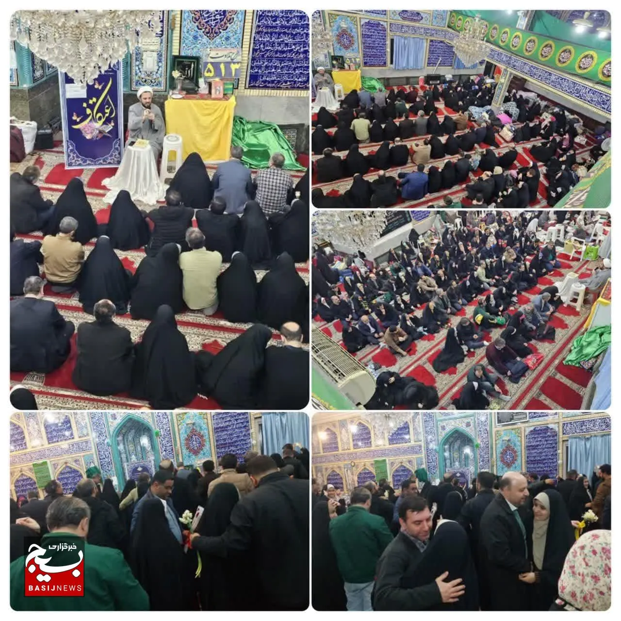 اعتکاف دانش آموزی مدرسه مبین دخترانه ساری
