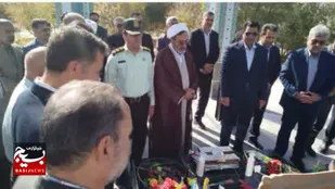 عطرافشانی گلزار شهدای بردسکن در آغاز هفته دولت