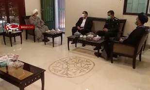 دیدار فرمانده و مسئول نمایندگی ولی فقیه ناحیه الغدیر با امام جمعه جدید لواسانات