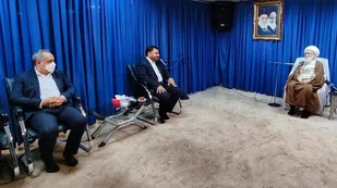 دیدار وزیر ارتباطات با مراجع و علما در قم