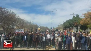 حضور حماسی مردم انقلابی و ولایتمدار شهرستان جوین در راهپیمایی روز قدس +عکس و فیلم