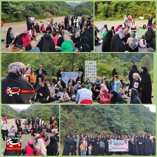 پیاده روی بانوان بسیجی عباس آباد