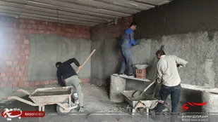 کار ساخت وسیمان کاری منزل محروم