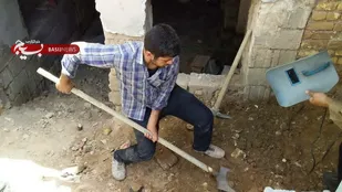 بازسازی یک باب منزل مسکونی در یکی از مناطق محروم مبارکه به همت جهادگران گردان 109 امام حسین(علیه السلام)