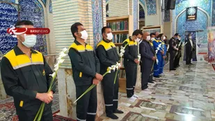 تجدید میثاق کارگران با شهدا و آرمان&zwnj;های انقلاب اسلامی