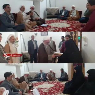 دیدار مدیر کل، امام جمعه و رئیس اداره فرهنگ و ارشاد شاهرود با خانواده شهید شریعتی