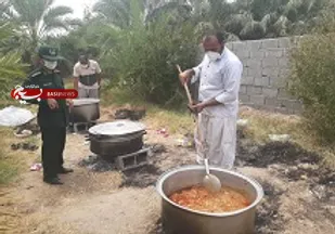 طبخ و توزیع ۹ هزار پرس غذا در دلگان
