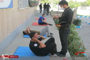 آزمون آمادگی جسمانی بسیجیان سپاه ناحیه همدان
