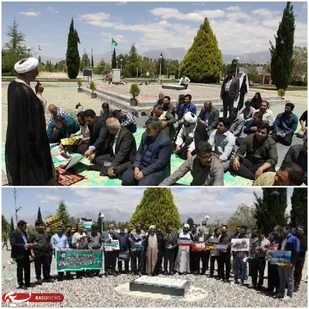 تجمع دانشجویان دانشگاه هایتک کرمان در همبستگی با دانشجویان آمریکایی