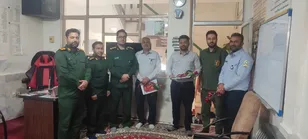 تجلیل از فداکاری آتش‌نشانان فیض‌آباد در روز ایمنی و آتش‌نشانی
