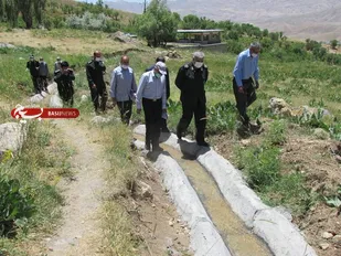 افتتاح کانال آبرسانی کشاورزی در روستای چوبین