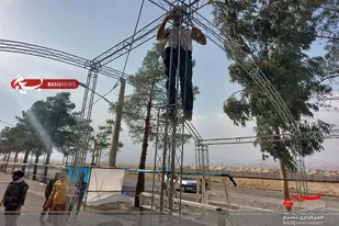 گلزار شهدا سرخه فضا سازی شد