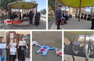 تجمع دانشجویان دانشگاه هفتکل در حمایت از مردم مظلوم غزه