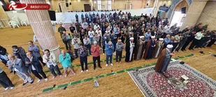 حضور در نماز عبادی سیاسی جمعه و مراسم بزرگداشت شهدای مقاومت