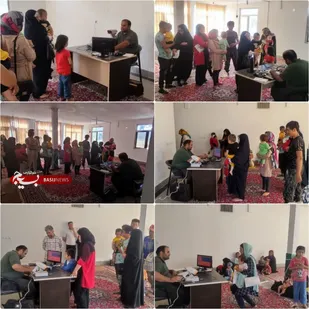 ایستگاه سلامت چشم پزشکی و بینایی سنجی در روستای طارند