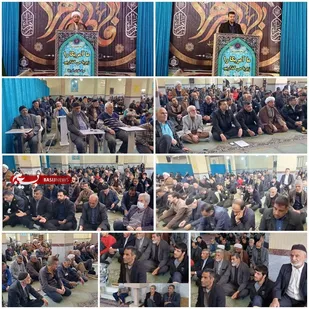 حضور در نماز جمعه شهر گرگاب و پذیرایی از نمازگزاران