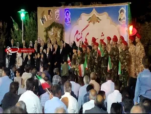 برگزاری یادواره شهدای گمنام روستای دولت آباد در محل تپه نورالشهدا