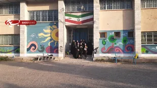 رنگ آمیزی و فضاسازی مدرسه فاطمیه معلم کلایه به همت قرارگاه پیشرفت و آبادانی سپاه قزوین