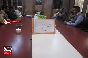 دیدار اعضای مجمع جهادی با فرماندار شهرستان بوانات