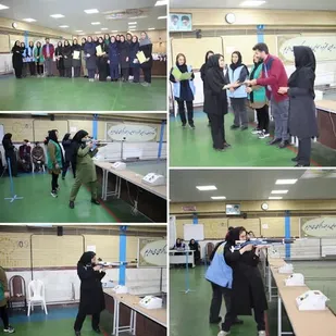 مسابقه تیراندازی بانوان شاغل در ادارات تابعه وزارت کار در کردستان برگزار شد