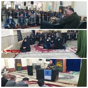 برگزاری نشست سیاسی در مسجد جامع شهرستان با حضور اقشار مختلف مردم