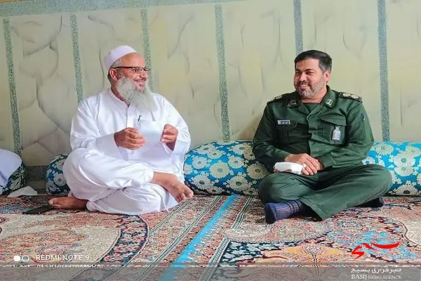 دیدار فرمانده ناحیه مقاومت بسیج سپاه مهرستان با امام جمعه شهرستان