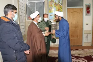 تجلیل از طلاب جهادگر بسیجی در لردگان
