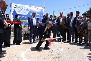 کلنگ زنی احداث میدان شهید بهشتی شاهرود