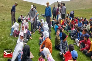 اردوی یک روزه طبیعت&zwnj;گردی ویژه بسیجیان پایگاه شهید سلیمانی روستای چهاربلاغ