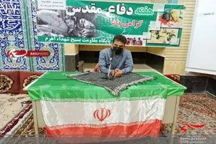 برگزاری مراسمات خاطره گویی ویژه گرامیداشت هفته دفاع مقدس توسط حوزه روح الله اهرم
