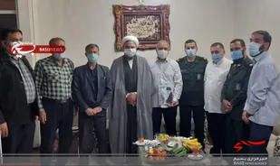 دیدار فرمانده سپاه شهرستان سرخه با رزمندگان