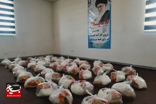 توزیع ۱۰۰ بسته مومنانه به همت حوزه بسیج خواهران حضرت معصومه(س) صالح&zwnj;آباد